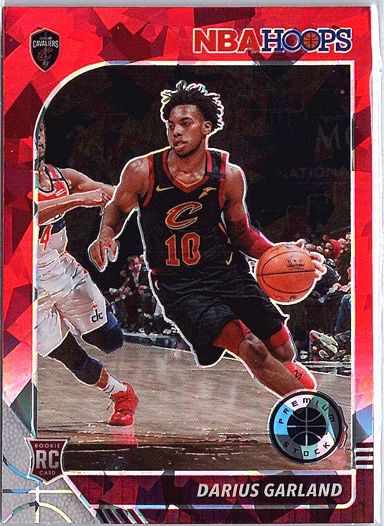 2019-20 Hoops Premium Stock #251 Darius Garland Prizms Red Cracked Ice