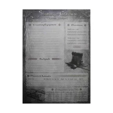 Studio Agate Shadows of Esteren Character Sheets Bag New