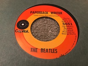 ビートルズUK盤 ● PAPERBACK WRITER (R-5453) ビートルズUK盤 ○ PAPERBACK WRITER (R-5453) Paperback Writer