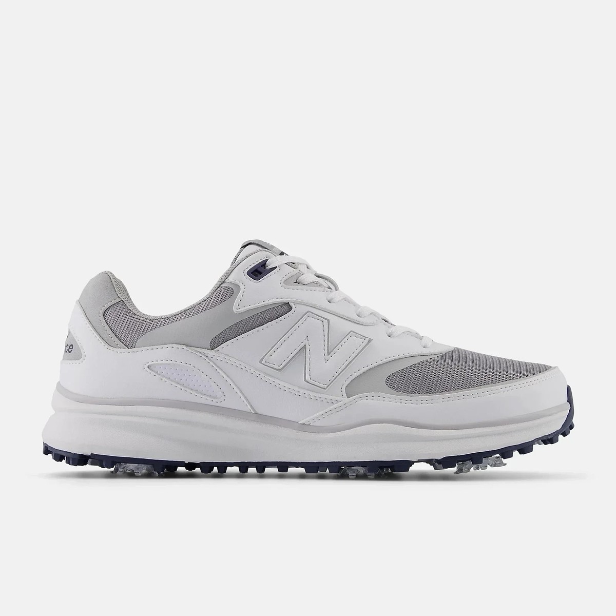 27.5 NewBalance MG100WT ゴルフシューズ ホワイト×グレー New Balance Heritage MG100WT Sneaker Men's 12D White Lace-Up Golf