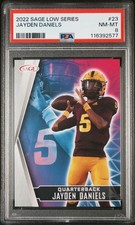 2022 SAGE LOW SER #23 JAYDEN DANIELS PSA 8