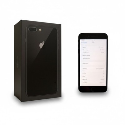 Apple iPhone 8 Plus 64GB Space Grau 89% Akku OVP Homebutton defekt