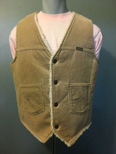 Wrangler Cotton Blend Vintage Vests for Men
