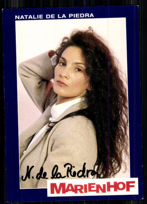 Natalie de la Piedra Marienhof Autograph Card Original Signed ## BC 6971