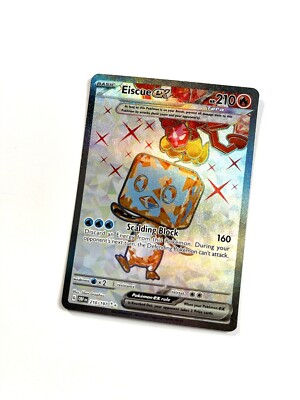 Eiscue ex Secret Rare Full Art Pokemon Card Obsidian Flames 210/197