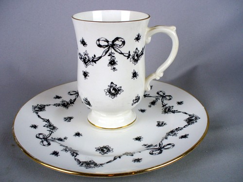 4 CONJUNTOS DE TAZAS DE TÉ CON PATAS DE PORCELANA FINA ROYAL VICTORIA PLATOS DE ENSALADA DE POSTRE DE 8" - Imagen 14 de 24