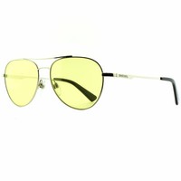 Diesel DL0285 16J Silver Aviator 100% UV Roviex Lens Sunglasses