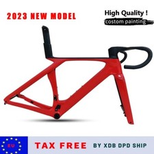 Telaio bici ciclismo carbonio disco corsa telaio con manubrio filetto T47