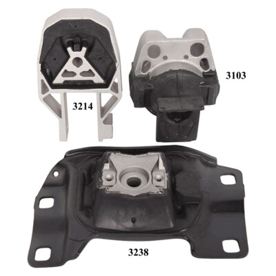 3Pcs Engine Motor Transmission Mount Kit Fit For 2012-2018 Ford Focus 2.0L L4