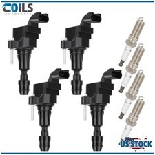 Ignition Coils & Spark Plugs For Chevy Buick LaCrosse Pontiac Saturn 2.0L 2.4L
