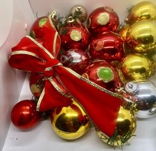 Crafting Christmas Lot Embellishments Wreaths Holiday Decorating Assortment