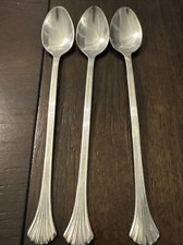 Set of 3 Oneida Stainless 7 1/2" Long Iced Tea Spoons Set of 3 Free SH China