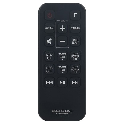 COV33552424 Replaced Remote for LG 2.1 Channel SoundBar SJ2 SPJ2B-W COV33552424
