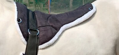 ZAINTACK Neu exklusives Bareback-Pad mit Steigbügeln und Gürtel baumloses Reitsattelunterlage