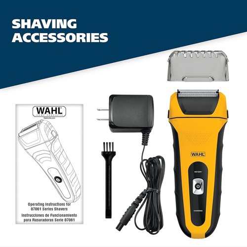 Wahl Waterproof Rechargeable Electric Shaver with Precision Trimmer Men's Beard - Picture 11 of 17