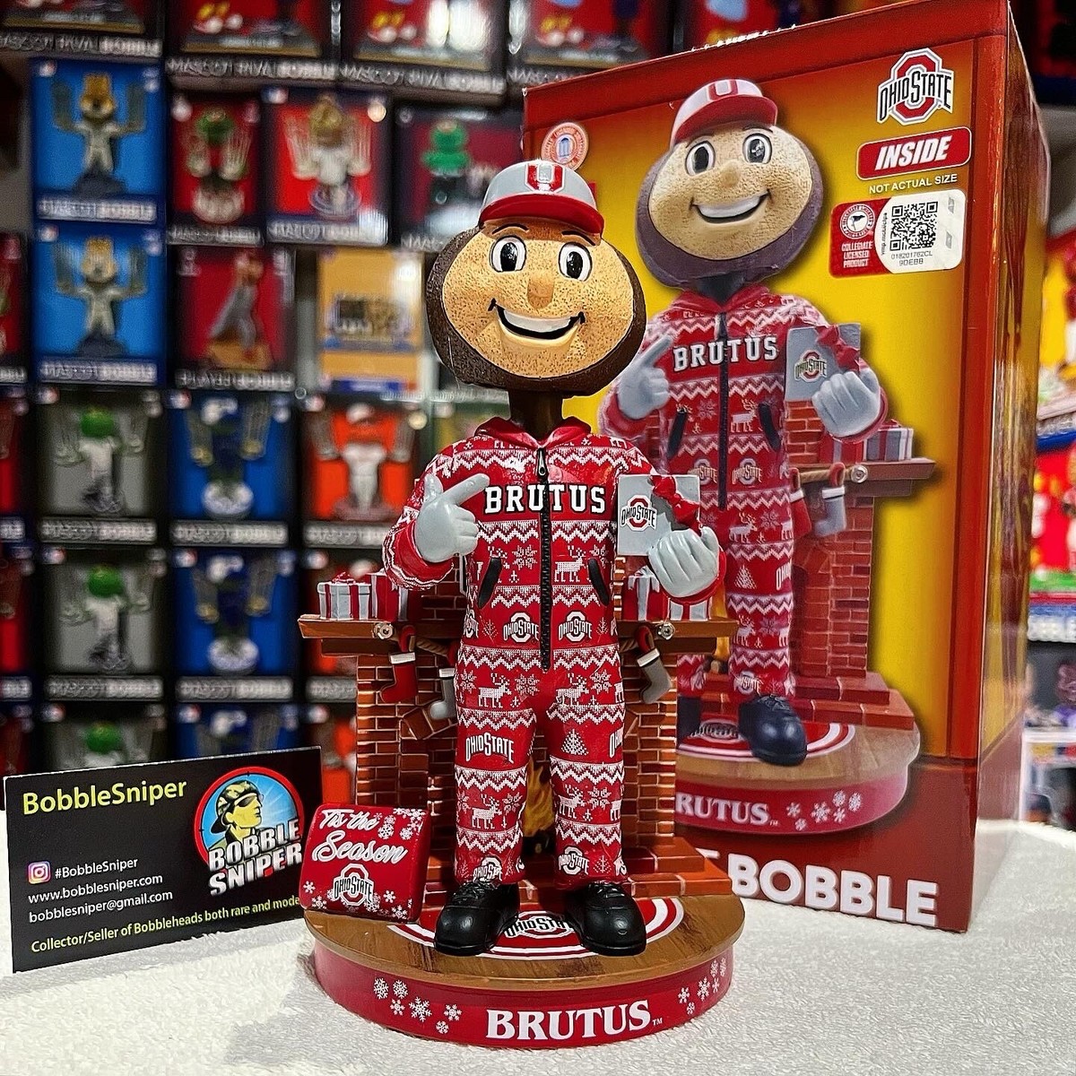 BRUTUS Ohio State Buckeyes Holiday Mascot 