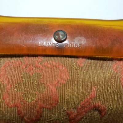 Sac Fourre-tout Vintage Lady's Pride - Années 60-70 - Poignées Acrylique - Boho
