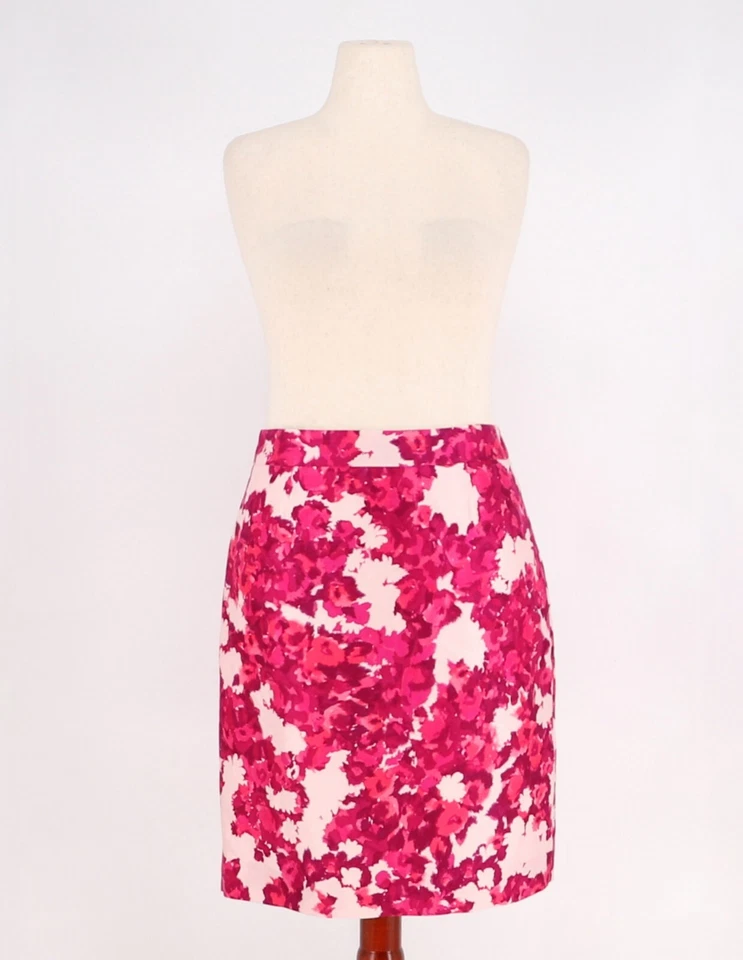 Falda Lápiz KATE SPADE Berry Moody Jordan Mezcla Seda Rosa Floral Talla 12 Foto 4 de 4
