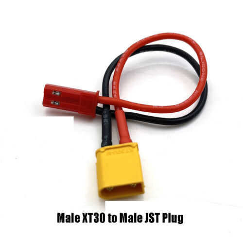 Amass XT60 XT30 Dean T Male Female Connect to JST Plug 22AWG Silicone Wire Cable - Picture 28 of 30