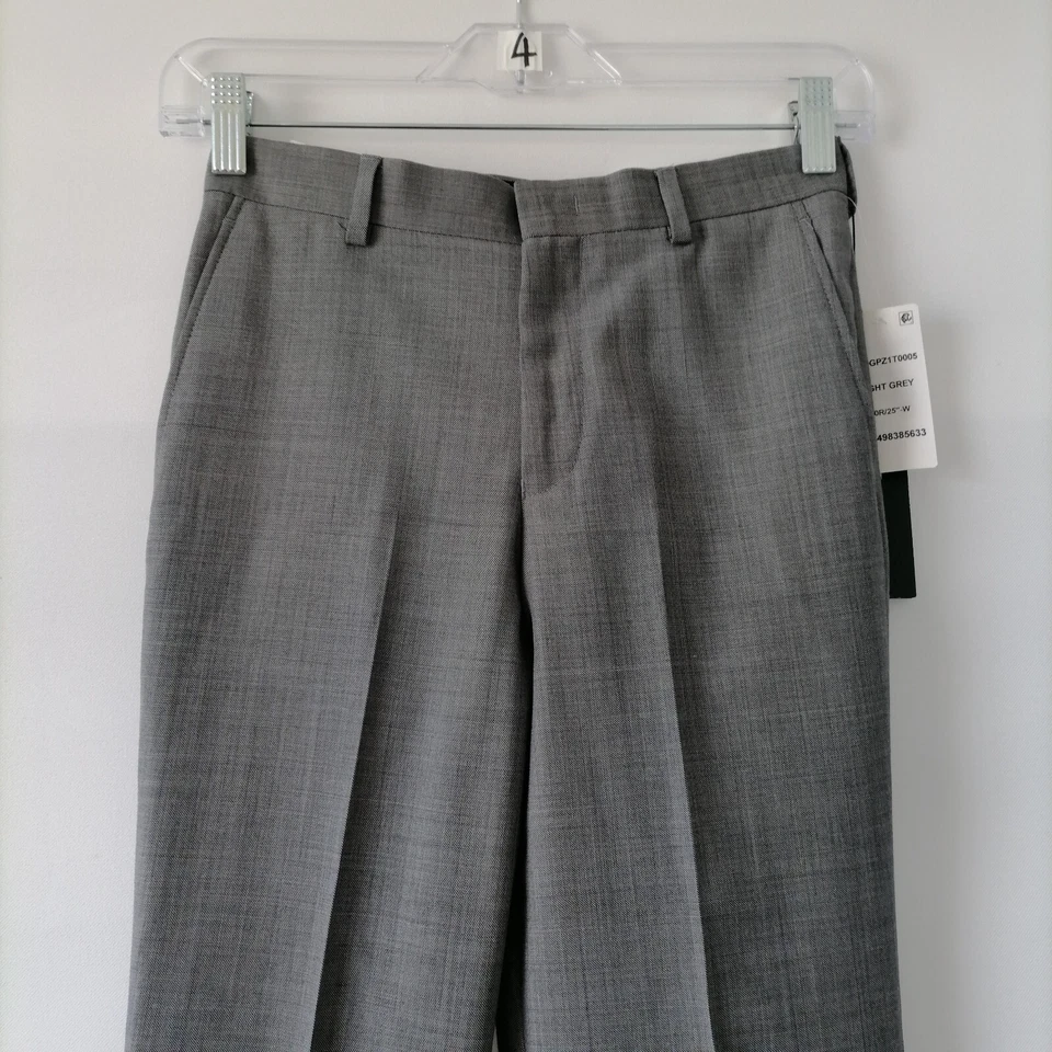 NWT Lauren Ralph Lauren Boys Light Grey Mid Rise Straight Dress Pants Size 10R - Image 3 of 4