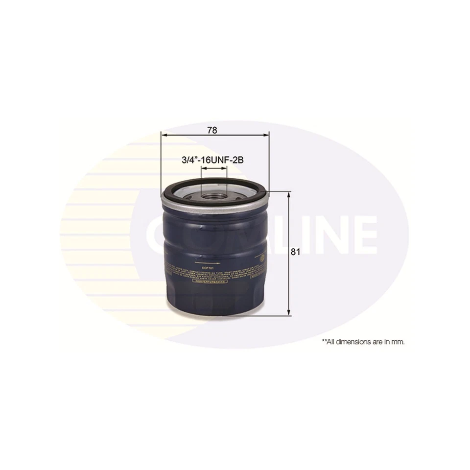 For Ford C-Max MK2 1.0 EcoBoost Genuine Comline Spin-On Engine Oil Filter - Image 4 of 4
