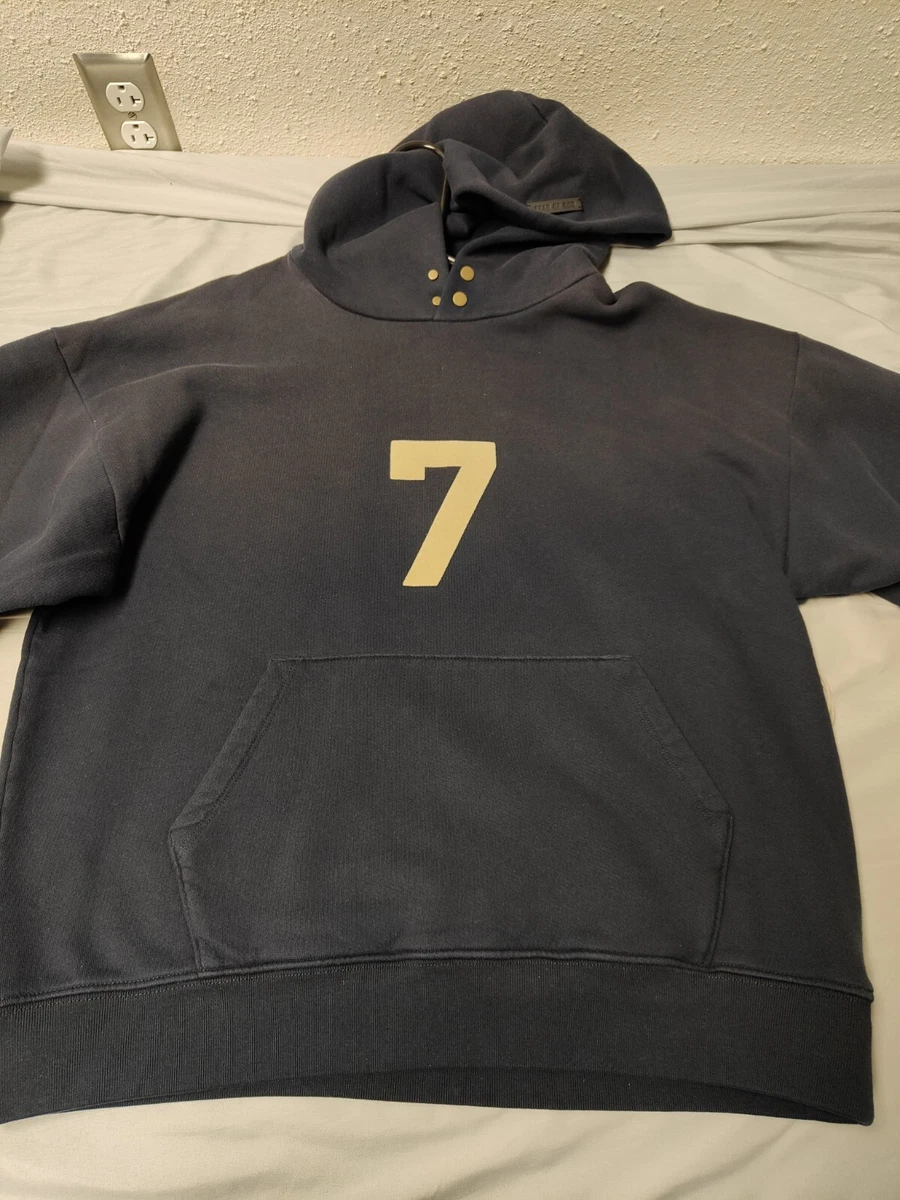 fear of god seventh collection 7 hoodie vintage navy size small | eBay