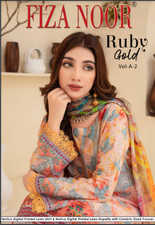 NEW ORIGNAL FIZA NOOR DIGITAL PRINTED LAWN 3PC UNSTITCHED SUIT WITH LAWN DUPTTA