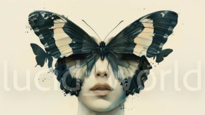 Butterfly Metamorphosis Digital Image Pic Wallpaper Background Desktop AI Art