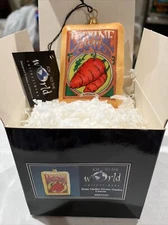 Bette Midler Divine Garden “ Carrots” Glass Ornament-NEW- HTF- Bette Design