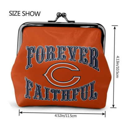 Bears Chicago Coin Purse Change Purse ''forever Faithful'' Wallet，fans Gift