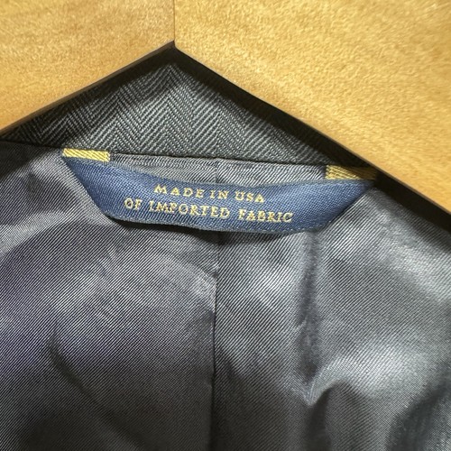 Brooks Brothers 1818 Fitzgerald SaXXon Men’s 41L Wool Suit Jacket Charcoal Gray - Picture 4 of 12