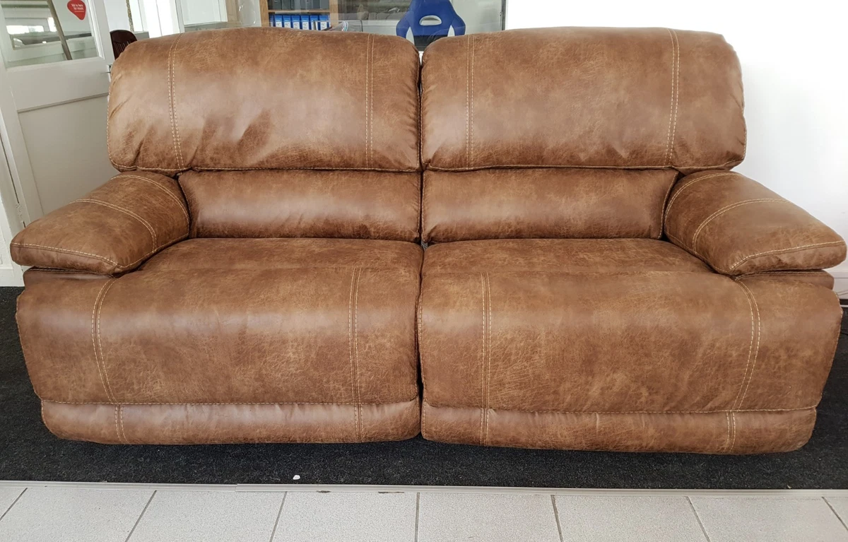 Harveys 3 Seater Leather Recliner Sofa Baci Living Room