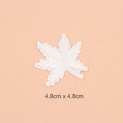 10Pcs Embroidered Maple Leaf Iron On Patches Badge Bag Dress Fabric Applique - Picture 5 of 12