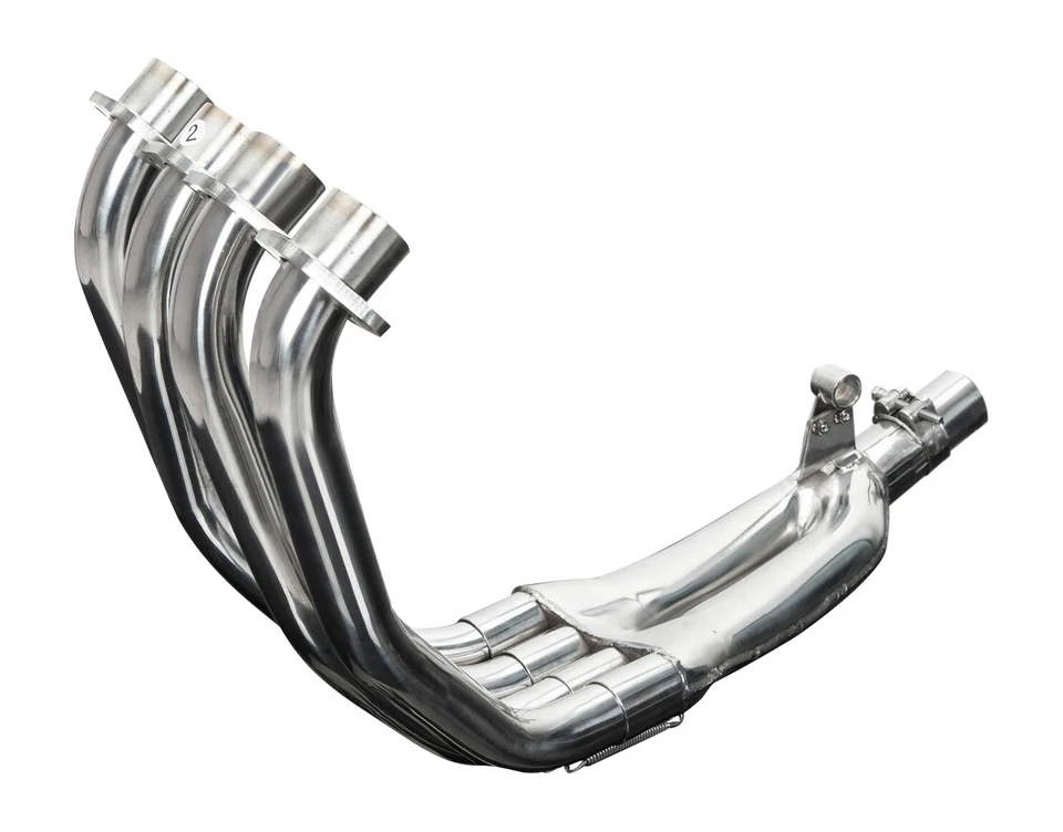 Cabezales de escape de acero inoxidable 4-1 para Honda CBR600 F4I 2001-2006 Delkevic Foto 3 de 4