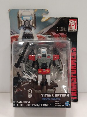 Transformer Titans Return AUTOBOT TWINFERNO & HEADMASTER DABURU Deluxe Class NEW