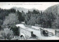 MONT DORE (63) COUPLING on PONT du CHAUMET in 1935