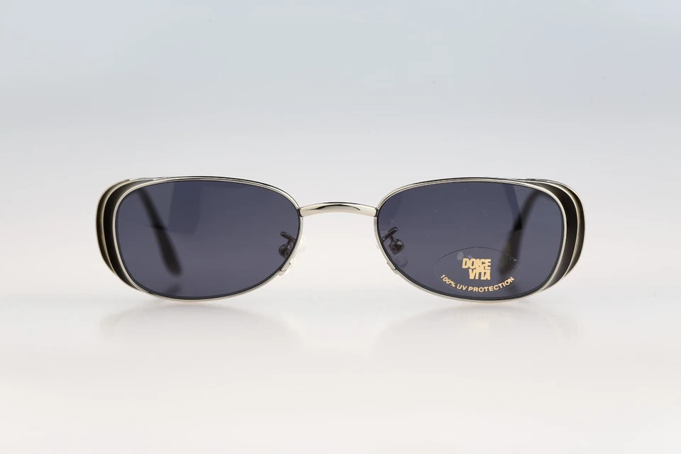 Dolce Vita C-03 DVS-53, Vintage 90s side shields small slim rectangle sunglasses - Image 2 of 4