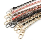 Replacement Crossbody Metal PU Leather Chain For Strap Shoulder Bag Handbag 025