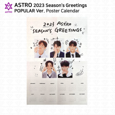 ASTRO / CHA EUNWOO 2023 Season's Greetings Folded poster Set KPOP