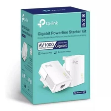 TP-Link AV1000 Powerline Starter Kit PLUS extra adapter. Hookup TWO locations.
