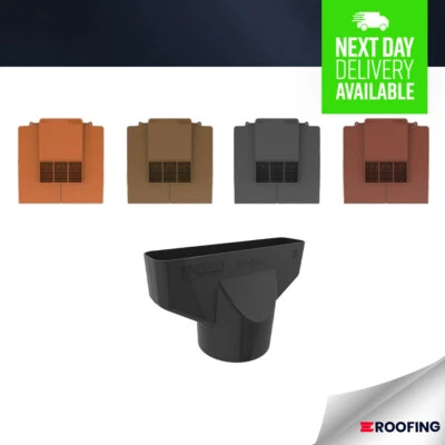 Timloc Plain Tile Vent 333mm x 121mm x 334mm - With Adapter RTV-ADP