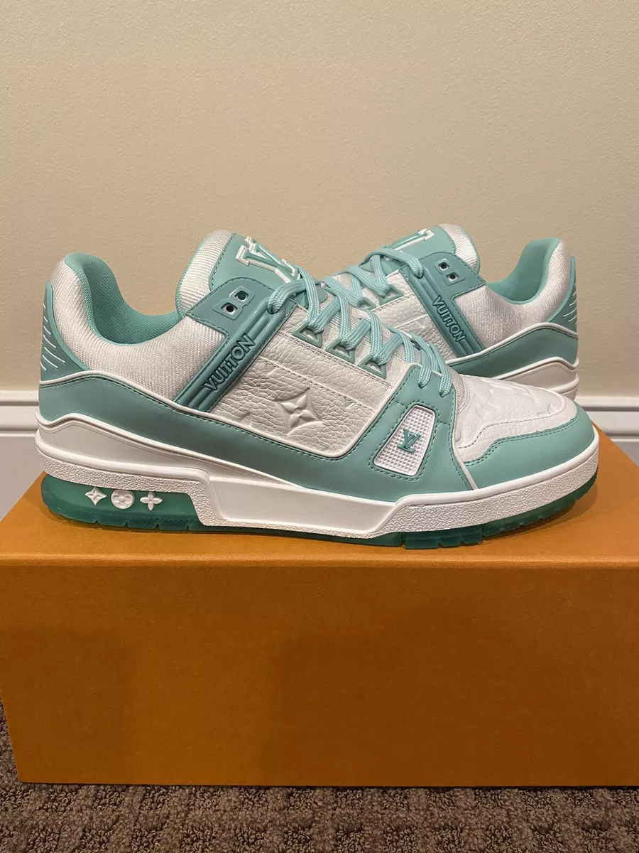 Louis Vuitton Trainer Mint Green / White LV 8.5