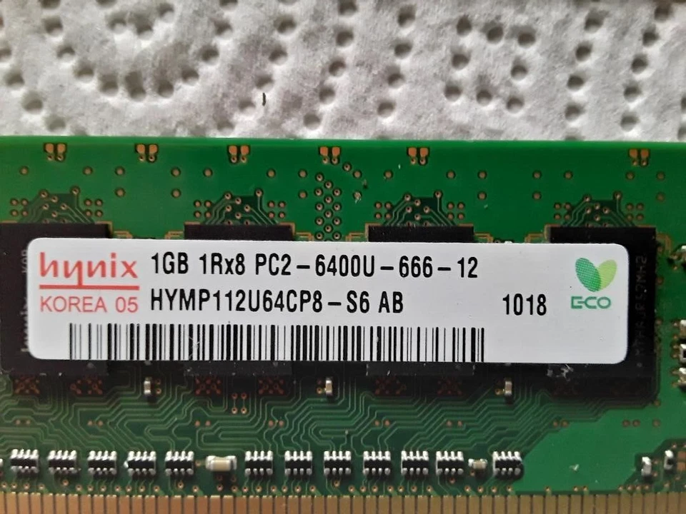 3 GB 2RX8 PC2-6400U-666-12  Memory RAM Stick - Image 3 of 4
