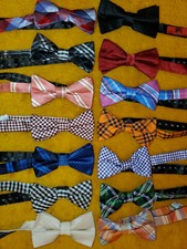 14 pc MENS BOW TIES 9 PRE-TIED TOMMY HILFIGER, IZOD, THE TIE BAR MORE
