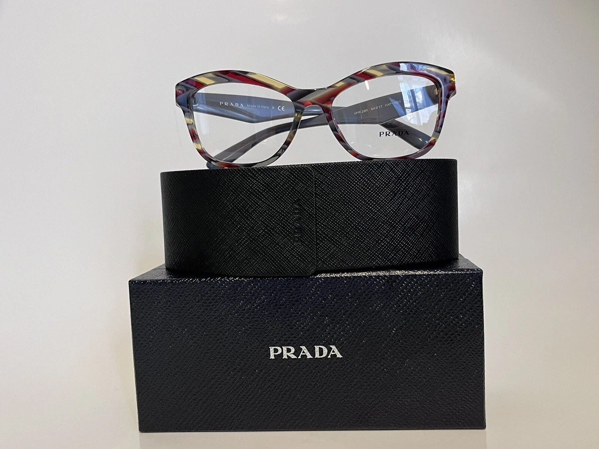 Prada VPR 29r Eyeglass Frames Sheaves Burgundy Gray eBay