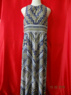 London Times -Morris Tile Pleated Neck Maxi Dress size 12 | eBay