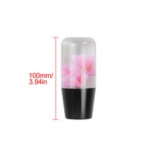 Universal Jdm Sakura Pink Real Flower Manual Car Gear Stick Shift Knob Shifter