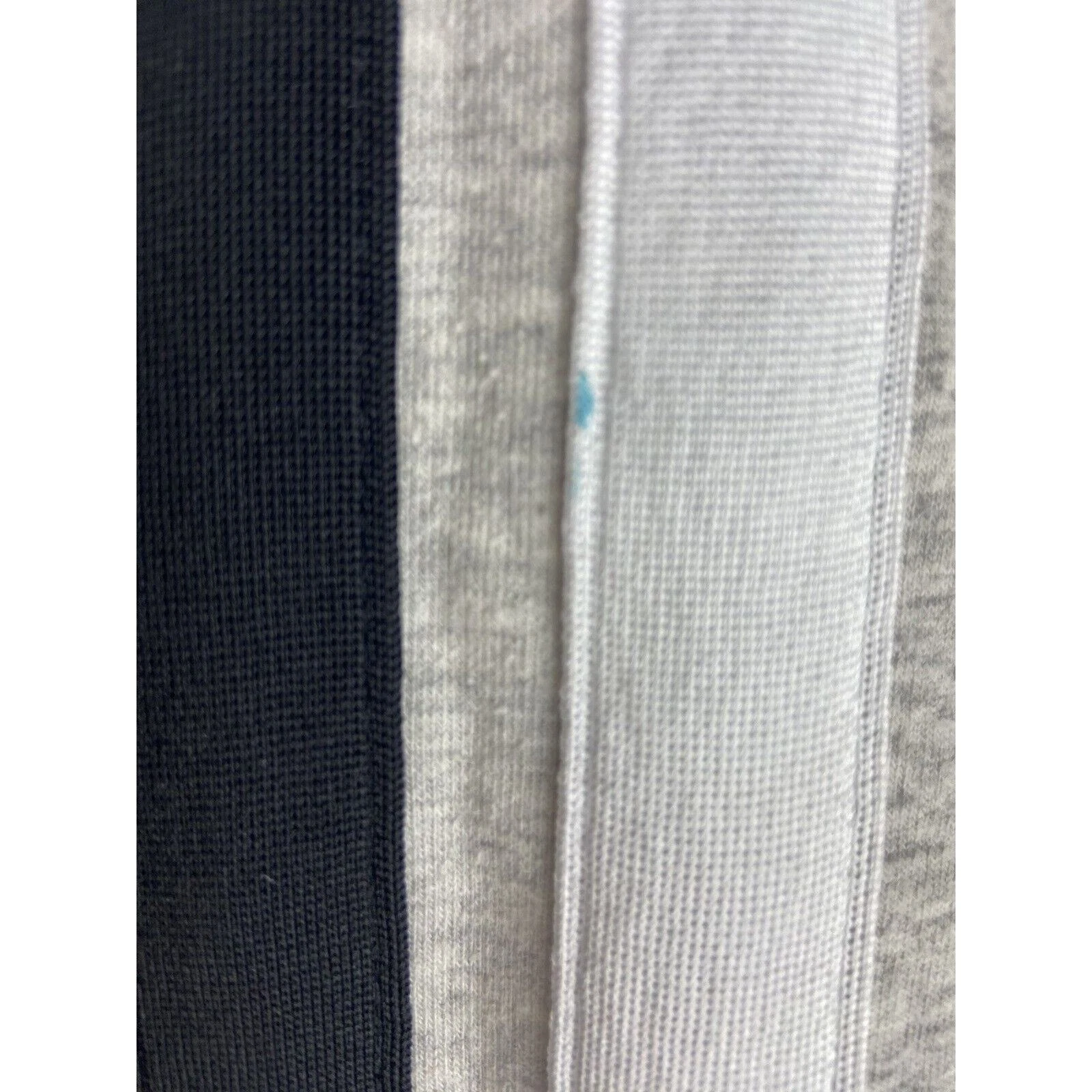 UNDERCOVER Victoria’s Secret Felpa con Cappuccio e Zip Rosa Grigio Nero Bianco Righe Taglia Large (539)