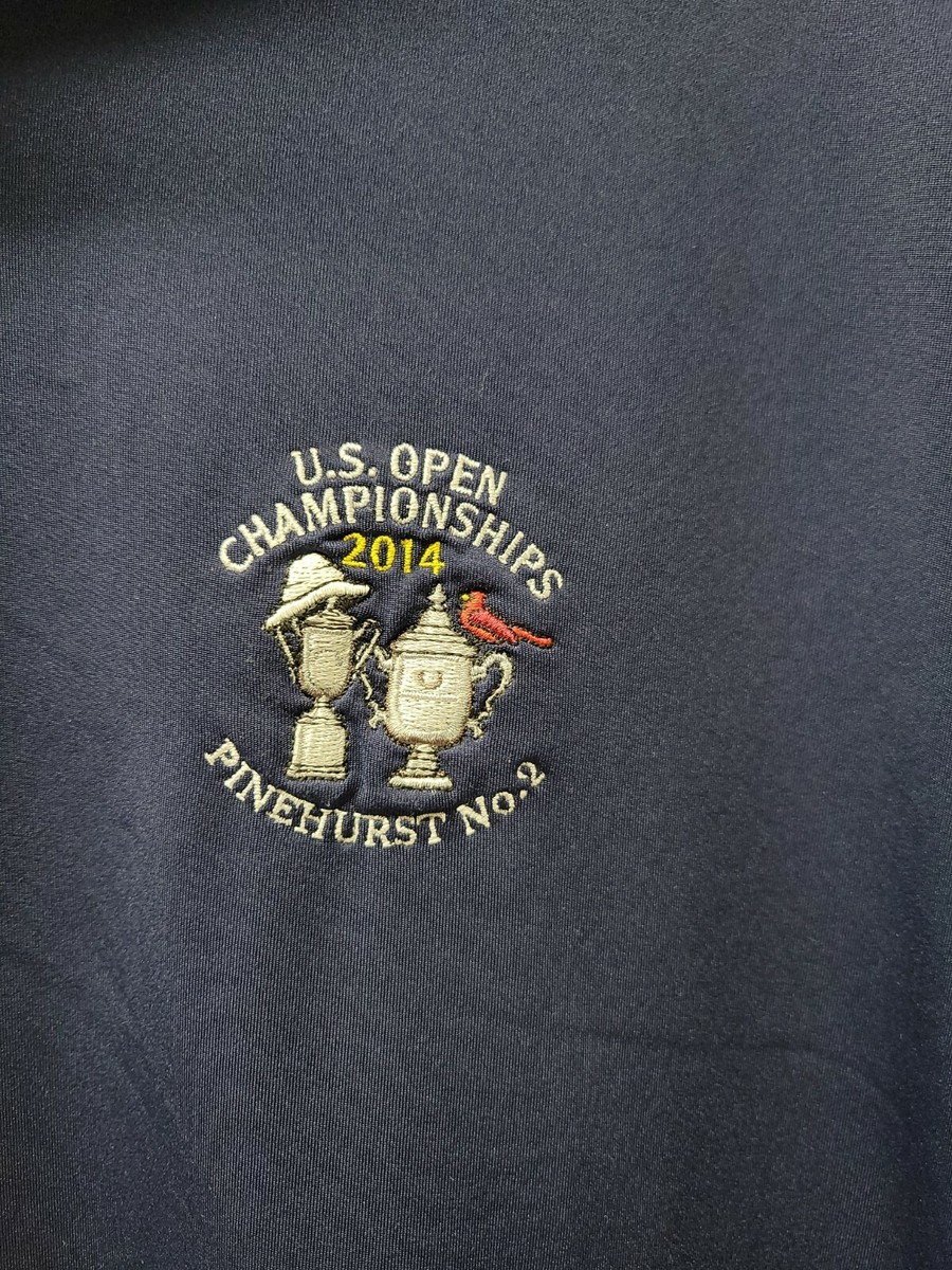 RLX Ralph Lauren XL Blue Golf Polo Shirt US OPEN CHAMPIONSHIPS