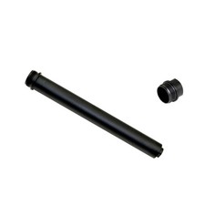 Fixed Stock 10" 11" LONG Round Aluminum Threaded Extension Tube w Spacer Screw